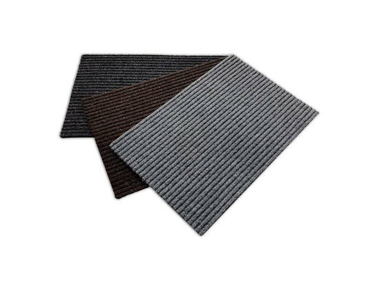 Antislip Deurmat 40x60cm, Vuilafstotend, Antraciet/Bruin/Grijs