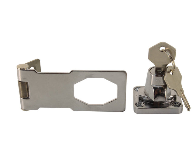 Overslag met Slot 75mm, Incl. 2 Sleutels & 6 Schroeven voor Deuren