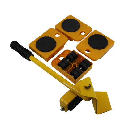 Meubel Rollerset 5-dlg: 8-wiel rollers, 150kg draagvermogen, antislip.