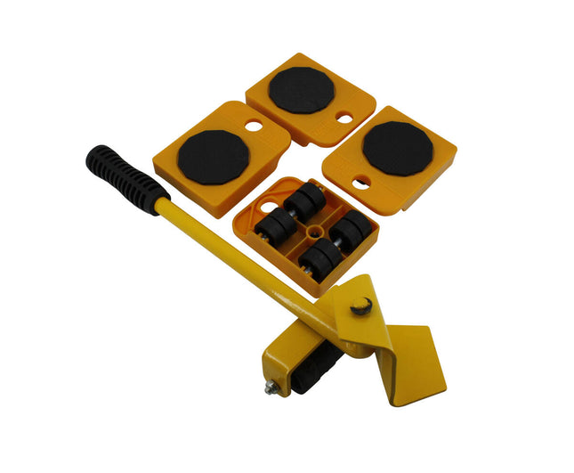 Meubel Rollerset 5-dlg: 8-wiel rollers, 150kg draagvermogen, antislip.