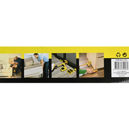 Meubel Rollerset 5-dlg: 8-wiel rollers, 150kg draagvermogen, antislip.