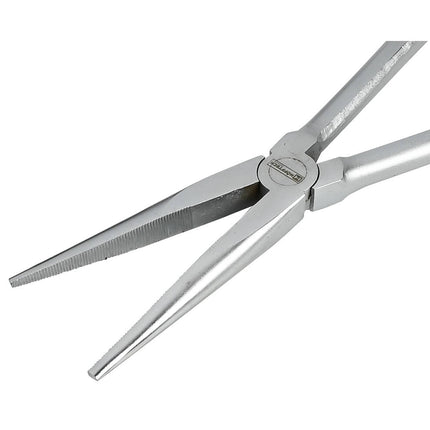 Langneus Tang 400 mm, staal, rechte bek, ideaal voor dunne draden.