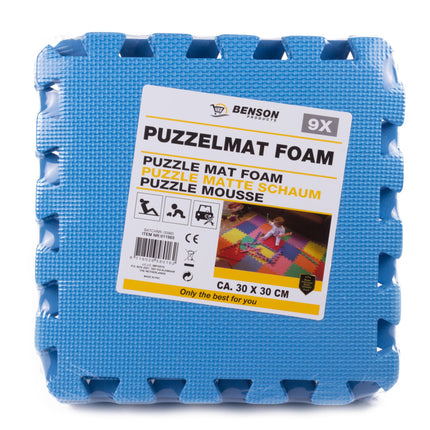 Puzzelmat foam 30 x 30 cm 9 dlg