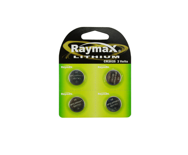 Raymax CR2025 Knoopcel 3V Lithium (4 st.) voor Horloges & Meer