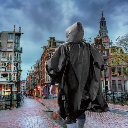 Poncho duurzaam zwart – Materiaal PVC, Lichtgewicht