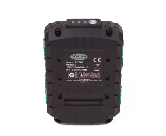 Accu 20V 1500mAh Li-ion voor 011868/013575, ideaal voor lang gebruik