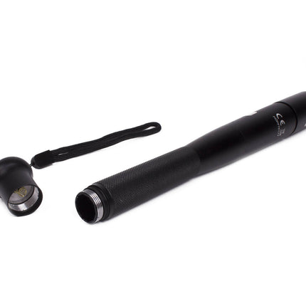 Zaklamp Tactical XXL 3W: 5 km bereik, 5 lichtstanden, waterdicht.