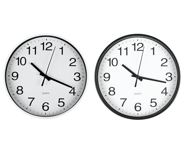 Wandklok Ø20 cm, Stille Uurwerk, Ideaal voor Woonkamer of Kantoor