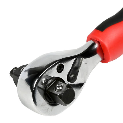 Ratel Stubby 3-in-1: 1/4", 3/8", 1/2" Aandrijvingen, Compact Design