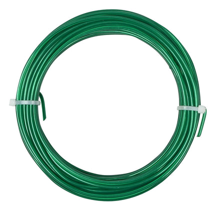 Groen PVC binddraad 2mm 15m, ideaal voor plantenondersteuning
