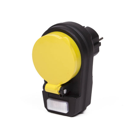 Stopcontact RA + Schakelaar, IP44 Spatwaterdicht met Klep, 16A 250V~