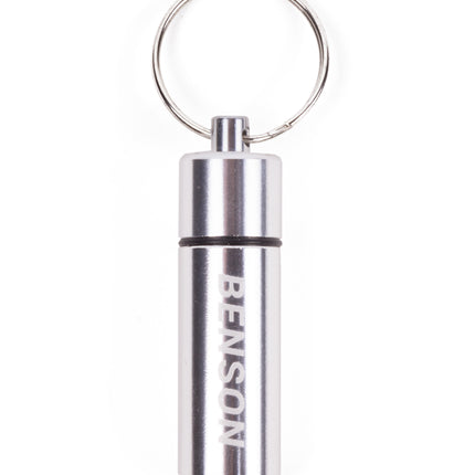 Pillendoos met sleutelhanger 52 x ø14 mm – o Spatwaterdicht pillen blijven goed droog