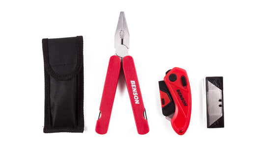 Multi-tool en snijmes met 5 reservemesjes