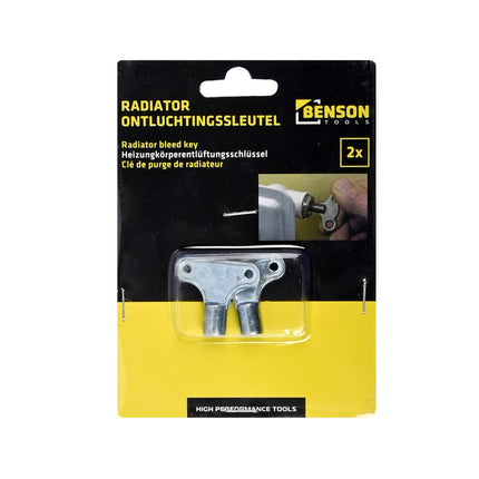 Radiator Ontluchtingssleutel 2-delig: Voor Efficiënte Warmteafgifte