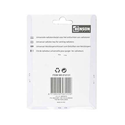 Radiator Ontluchtingssleutel 2-delig: Voor Efficiënte Warmteafgifte