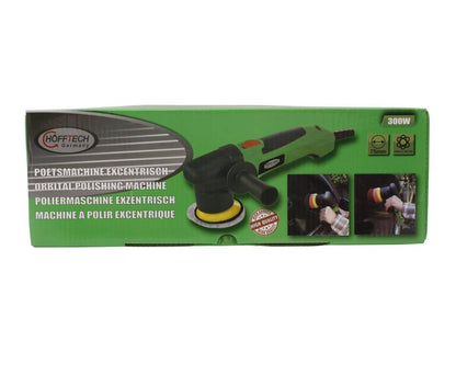 Excentrische Poetsmachine 300W, ø75mm, Incl. Pads voor Auto's
