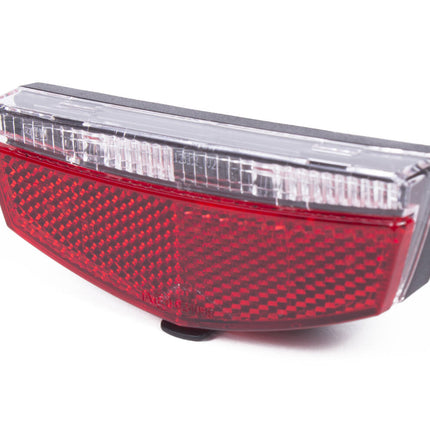 Fiets Achterlicht: 2 LED's, Reflector, IPX3, 50/80mm Bagagedrager