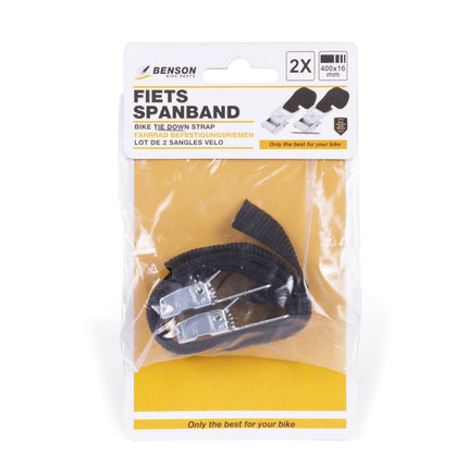 Fietsspanband 2 stuks 400x16 mm - Veilig transport van bagage