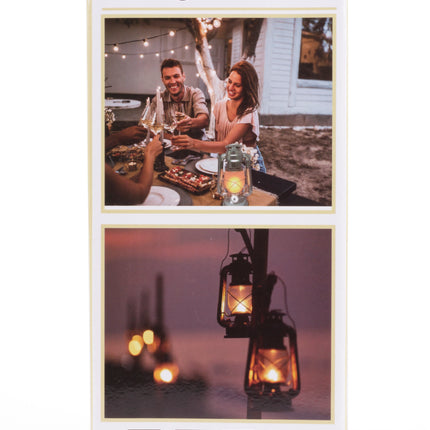 LED stormlantaarn 25 cm alu flame effect