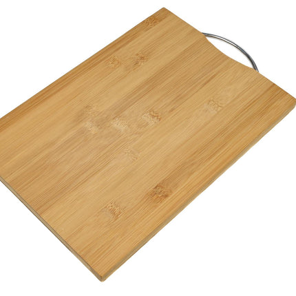Snijplank bamboe 24 x 34 cm – Dikte van het plank 17-18 mm, Dikte van het handvat 8 mm