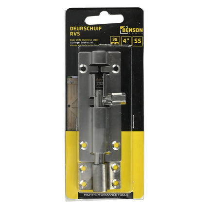 Deurschuif 4" 100 mm RVS