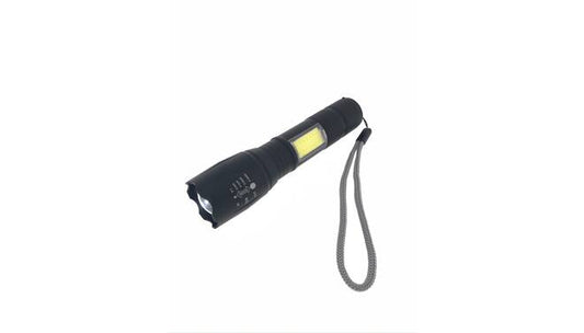 Zaklamp tactical 5W LED + 3W COB 2-in-1 oplaadbaar