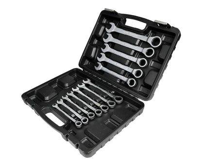 Ratel Ring-Steek Sleutelset 12-delig, 8-22mm, met Opbergkoffer
