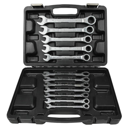 Ratel Ring-Steek Sleutelset 12-delig, 8-22mm, met Opbergkoffer