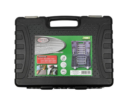 Ratel Ring-Steek Sleutelset 12-delig, 8-22mm, met Opbergkoffer