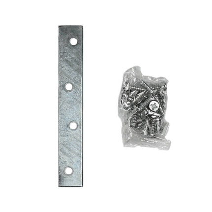 Verbindingsplaat 100x15mm 8 dlg met 32 schroeven voor houtbewerking