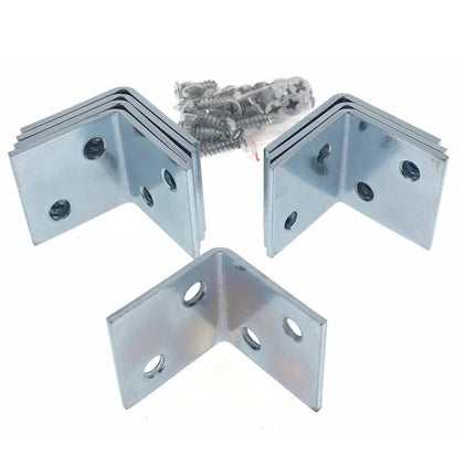 Versterkingshoek 8st 30x30x30mm, ideaal voor haakse verbindingen.