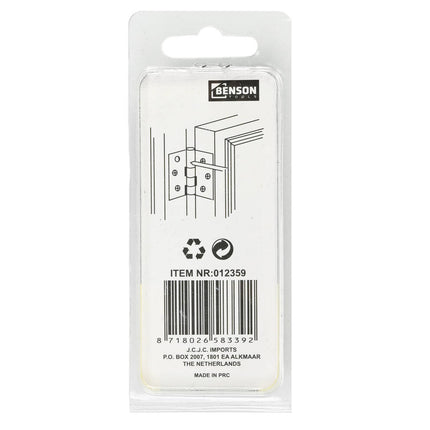 RVS Scharnier 2" 2 dlg Set van 2 - Inclusief 8 Schroeven voor Deuren/Kasten
