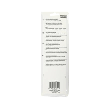 Schroevendraaier Set 6-delig, Extra Lang, Voor Precisieklussen
