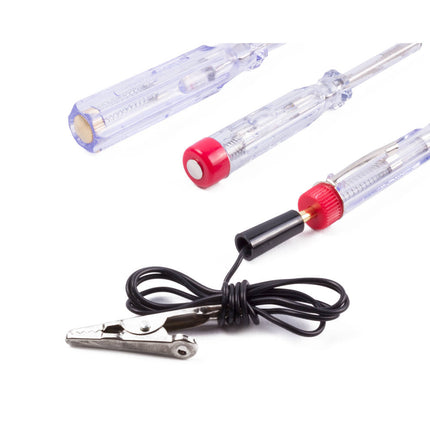 Spanningszoeker Set 3-delig: Meet 6-220V met 10/14/19 cm tools