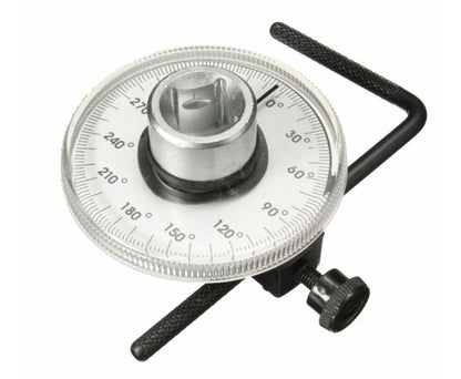 Draaihoekmeter 1/2", 360° nauwkeurig, ideaal voor bouten en moeren.