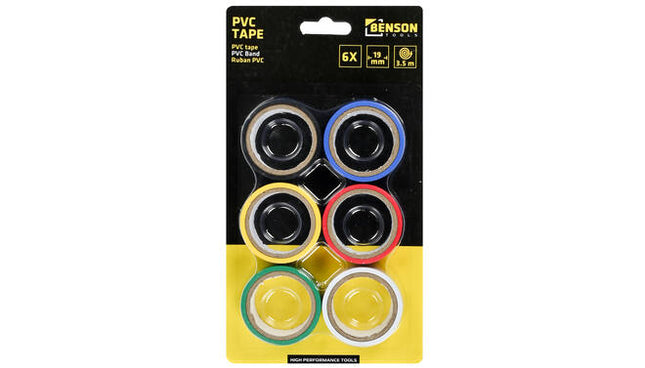 PVC Tape 19mm x 3.5m voor afdichten van cv- en waterleidingen