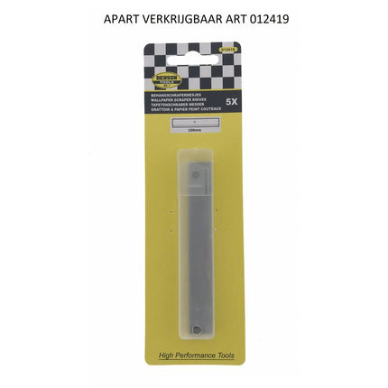 Behangschraper 100mm + 5 Messen, Ideaal voor Verwijderen Behang
