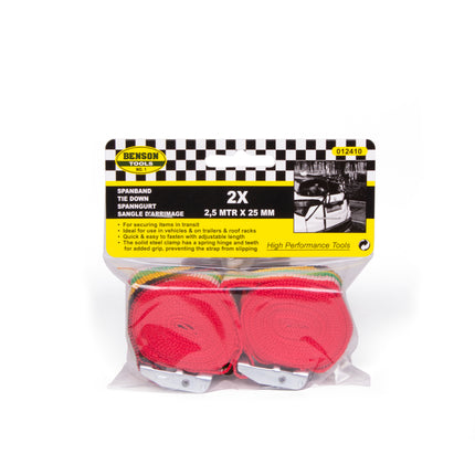 Spanband 2.5 mtr x 25 mm – Lengte 2,5 m, Breedte 25 mm, 2,5 m