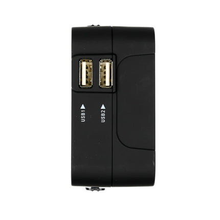 Internationale Reisadapter met 2 USB Poorten, Geschikt voor 150 Landen