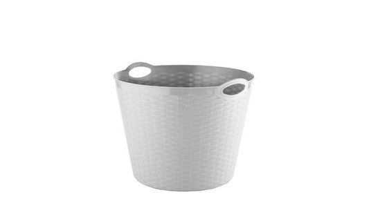 Mand rond rattan 35 ltr mix