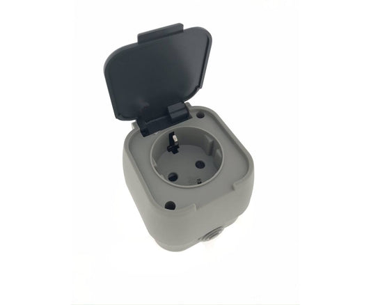 Waterdicht Stopcontact IP54, 1-voudig, 250V, 16A voor buitengebruik