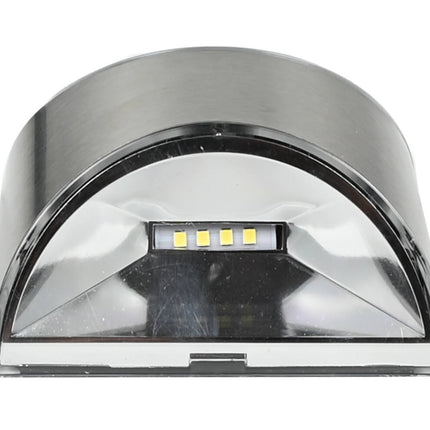 Solar LED Lamp RVS 4 SMD 1.2V 300mAh IP44 voor Tuin & Badkamer