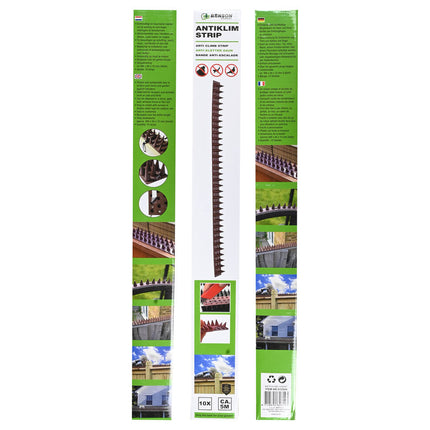 Antiklimstrip Set 10x, 50 cm, Bescherming tegen Inbrekers en Dieren