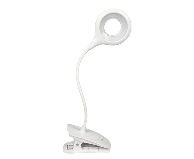 LED Klemlamp 3W USB Oplaadbaar, Dimbaar voor Lezen en Werkplek