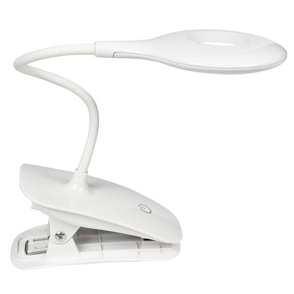 LED Klemlamp 3W USB Oplaadbaar, Dimbaar voor Lezen en Werkplek