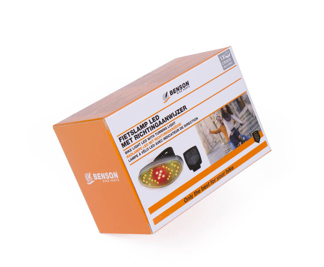 Fietslamp LED 3,7V/800mAh met Richtingaanwijzer en Afstandsbediening