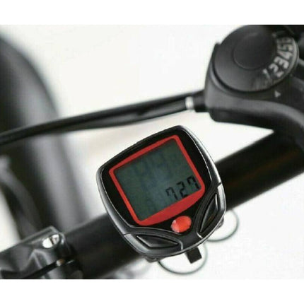 Fietscomputer 14 Functies: Snelheid, Afstand, Tijd, Klok, ODO