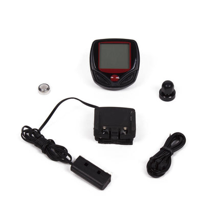 Fietscomputer 14 Functies: Snelheid, Afstand, Tijd, Klok, ODO