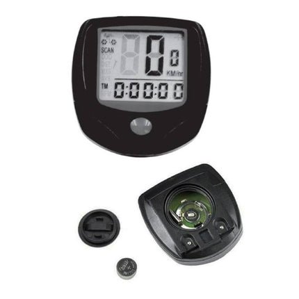 Fietscomputer 14 Functies: Snelheid, Afstand, Tijd, Klok, ODO