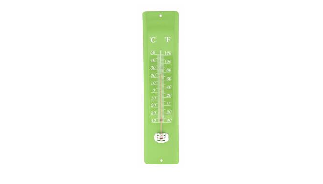 Thermometer metaal groen 30 cm